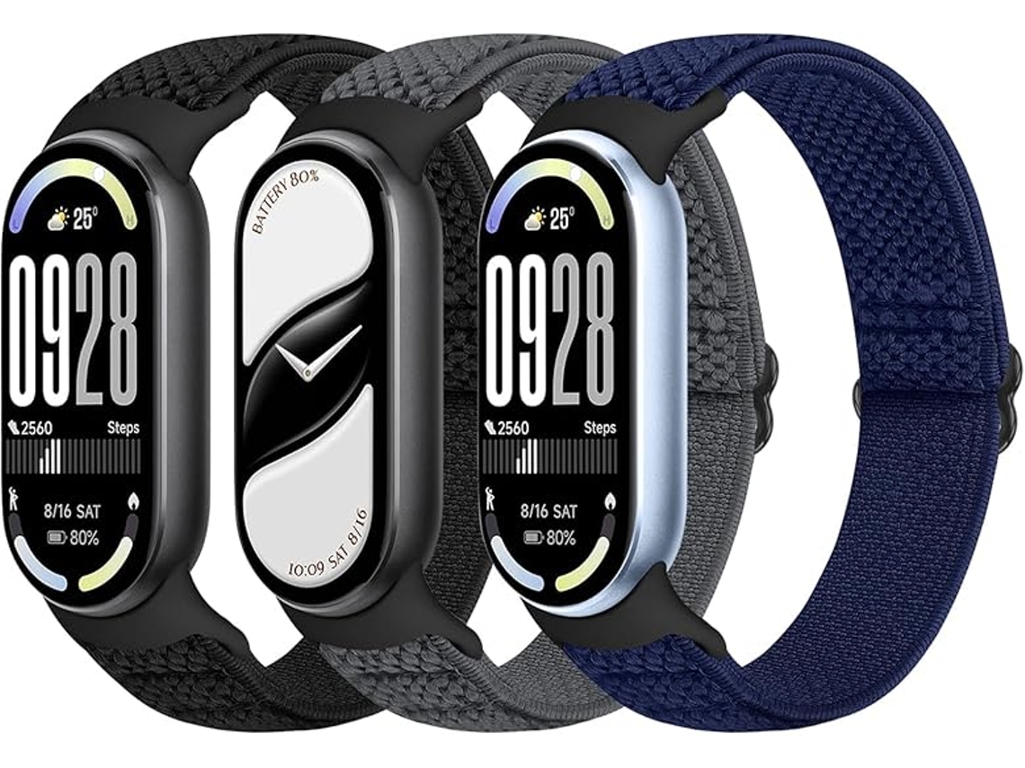 Banda Repuesto Flexible Para Pulsera Inteligente Xiaomi, Tejido Transpirable Sin Hebilla, Cómoda Para Deporte Y Uso Diario.