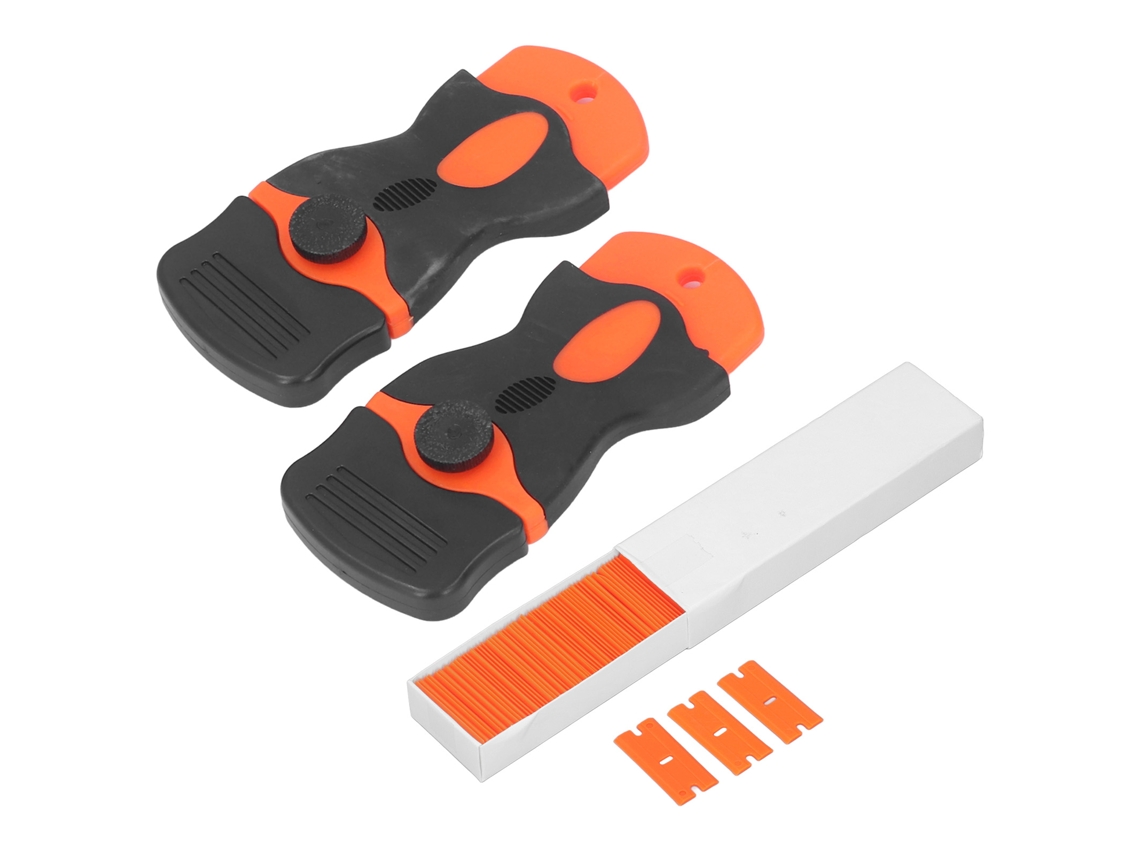 Kit De Raspador De Un Solo Filo Con Cuchillas De Repuesto Para Eliminar Pegamento Y Sellador En Casa.