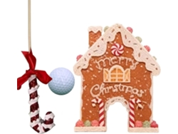 Kit de golf de jengibre para exteriores, Navidad, golf, casa de jengibre con bastón de caramelo y casa Vayotoy