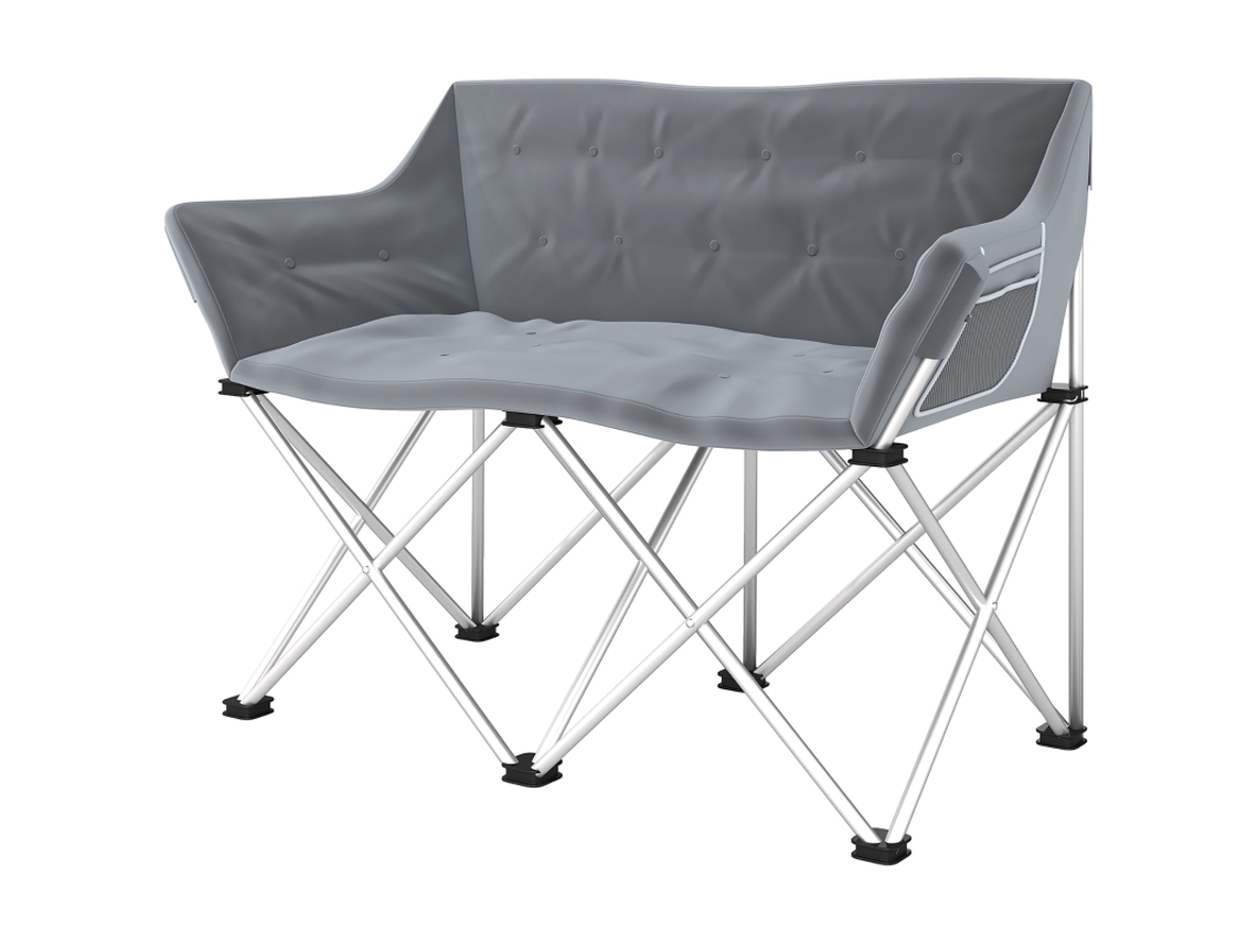 Silla De Camping De 2 Plazas, Con Reposabrazos, Capacidad De 240 Kg, Acolchada, Para Pesca.