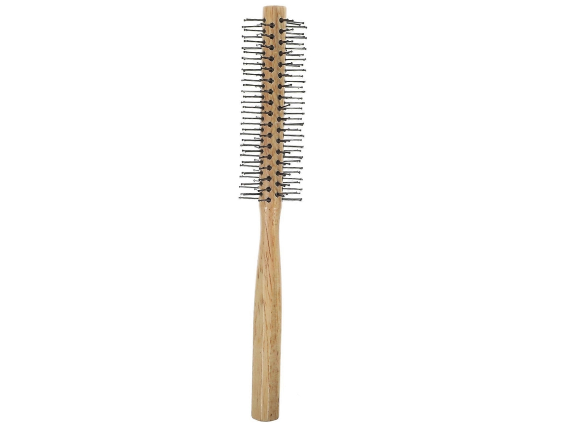 Cepillo redondo para secar el cabello, juego de 2 peines de madera con rodillos Rosewell
