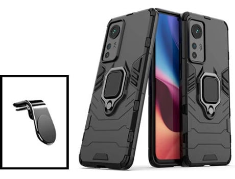 Kit Carcasa + Soporte de Auto Xiaomi 12X GIFT4ME Negro
