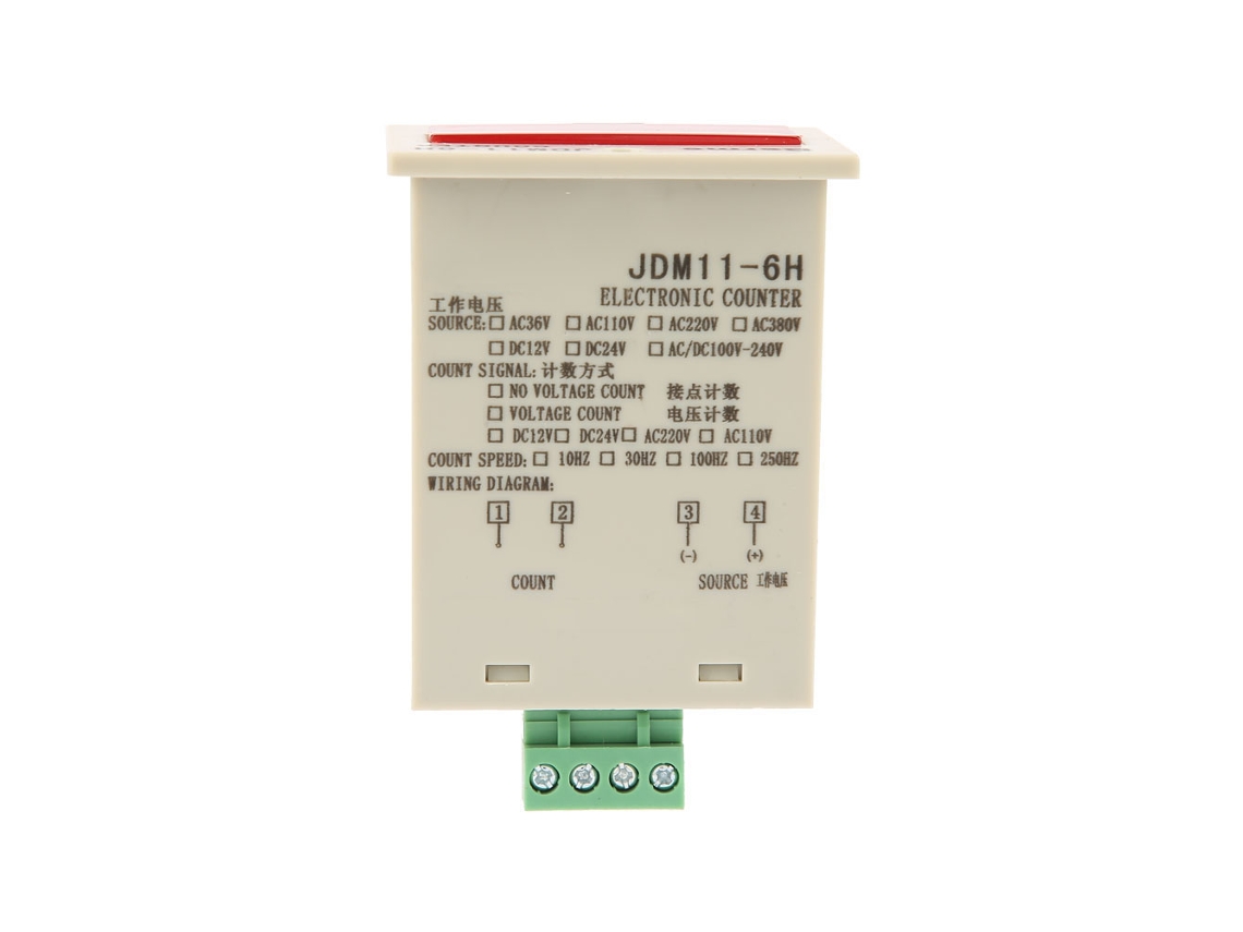 Contador electrónico de 6 dígitos, 36 V CC