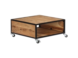 Mesa de Centro de Apoyo 70X70X32 Cm Madera de Acacia Maciza