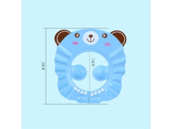 Gorro de baño para bebé, gorro para lavar el cabello para niños, protectores auditivos para niños