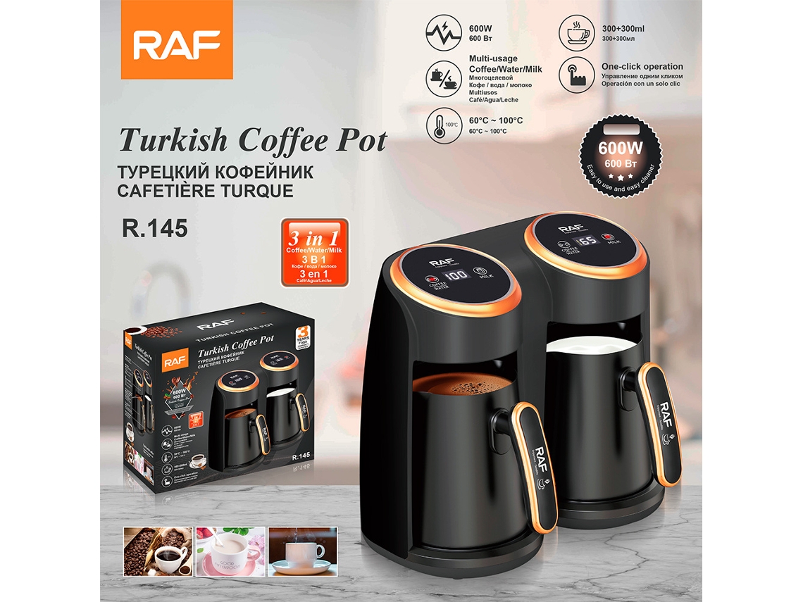 Taza térmica para café, estándar europeo - Ideal para uso doméstico - Cafetera turca - Cafetera portátil para uso en la oficina