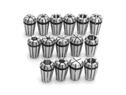 Juego de 15 pinzas de resorte ER11 de 1 a 7 mm para torno CNC, piezas de acero, rango de sujeción.