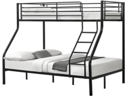 NEU.HAUS Litera (Negro - Metal - 140x200 cm)