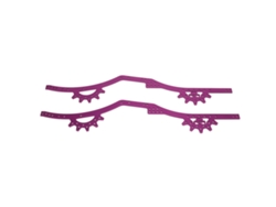 Chasis Ajustable De Aleación De Aluminio Para Coche Rc Axial Scx10 Ii A Escala 1/10 - Morado