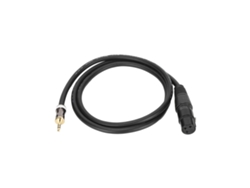 Cable Xlr Hembra A 3,5 Mm Macho De 1 M/3,3 Pies, Balanceado, Con Cobre Libre De Oxígeno 24awg Para Micrófono Y Audio.