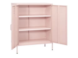 Armario de almacenamiento de acero 80x35x101,5 cm Rosa MAISON EXCLUSIVE