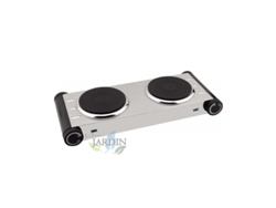 Cocina Portátil SUINGA 2 Quemadores Inoxidable 50X29 Cm