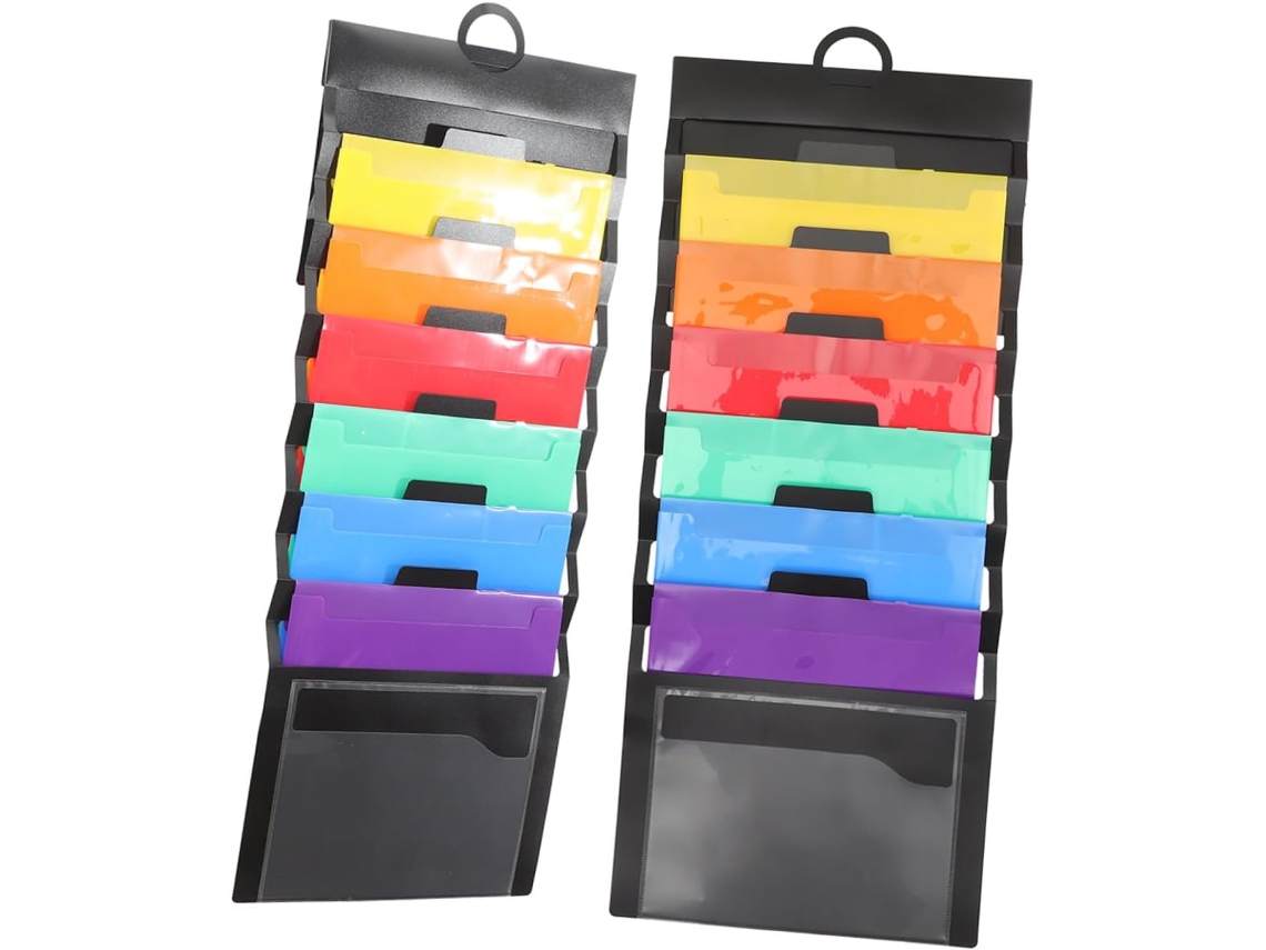 Organizador De Archivos Colgante De Pared Para Documentos Y Tarjetas, Juego De 2