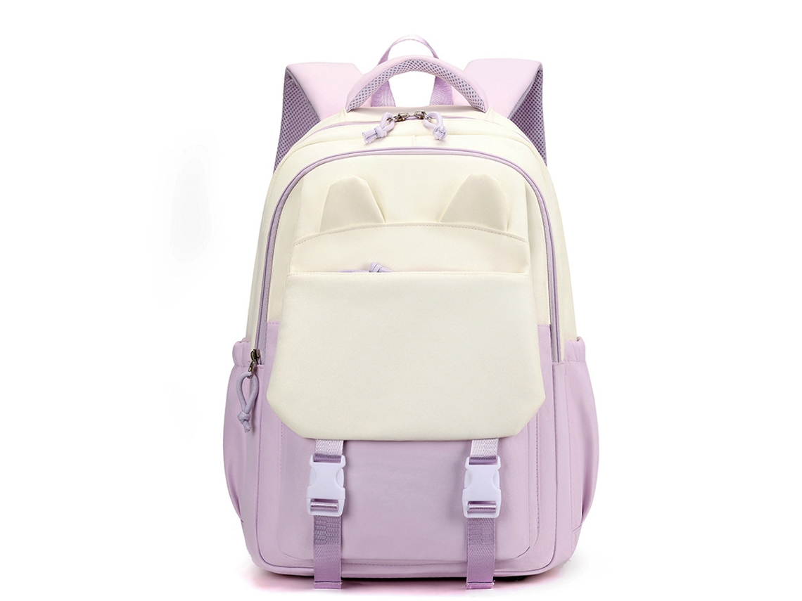 Mochila sencilla morada para estudiante