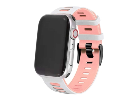 Correa para Apple Watch Series 7 45mm Blanco y Rosa
