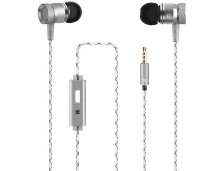 Auriculares con Cable ENUC G63 (In Ear - Micrófono - Plateado)