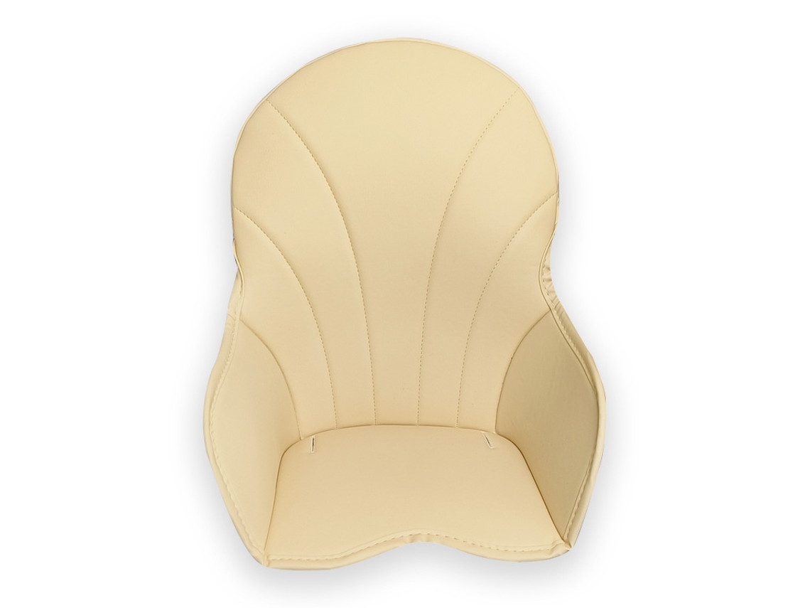 Asiento elevador Eifson para trona, tapizado de piel sintética (beige)