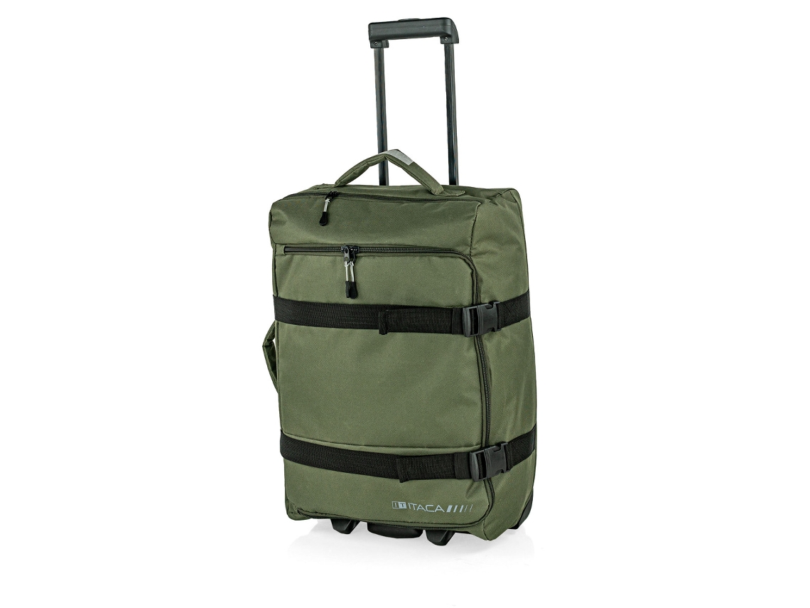 Bolsa de viaje de cabina Alster Kaki con ruedas ITACA (35 x 55 x 20 cm, 36 l)