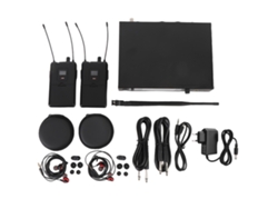 Sistema De Monitoreo Inalámbrico Intraauricular 2 En 1 De 610-786mhz Con Receptor De Paquete De Cinturón Y Enchufe Europeo