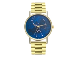 Reloj De Pulsera Sencillo Y Elegante Para Mujer Con Pantalla Azul, Movimiento De Cuarzo Y Aleación De Metal.