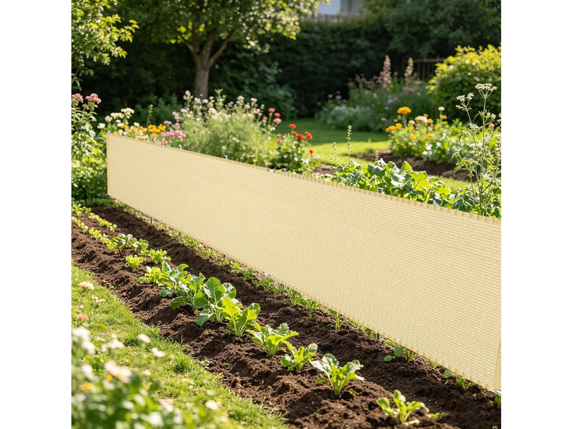 140 X 250 Cm, Mampara Privacidad, Hdpe, Protección Uv, Para Balcón
