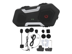 Casco de motocicleta con intercomunicador Bluetooth IP67 resistente al agua y micrófono