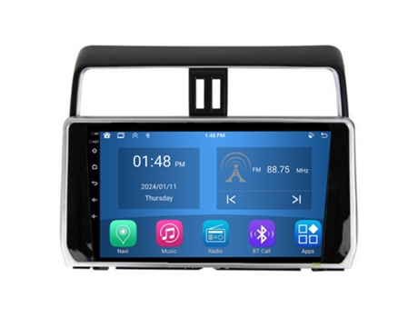 Autoradio 4GB RAM64GB ROM ROVERONE para Toyota Land Cruiser Prado 150 2018 - 2020 CarPlay Android Coche Radio Bluetooth Navegación