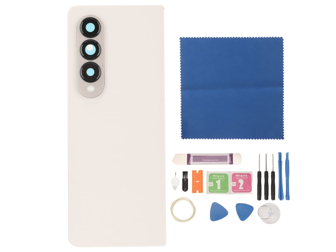 Reemplazo De Cristal Trasero Con Lente De Cámara Y Kit De Reparación Para Samsung Galaxy Z Fold 4 5g Beige