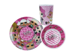 Juego de Platos para Niños MGA ENTERTAINMENT (El Plastico - Rosa)