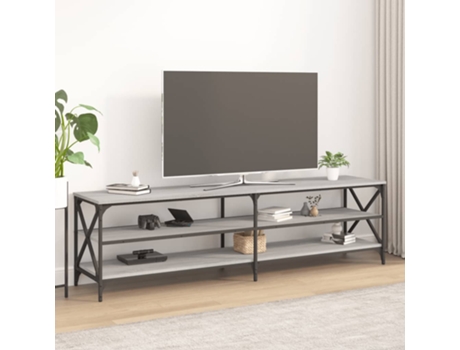 Maison Exclusive - Mueble para TV madera contrachapada gris Sonoma 180x40x50 cm