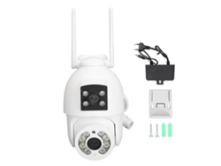 Cámara De Seguridad Dual 360° Visión Panorámica 2mp Hd Visión Nocturna Impermeable Wifi Exterior 100-240v Plug Eu