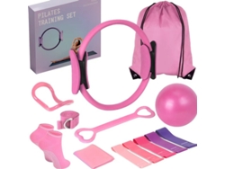 Set De Pilates De 8 Piezas Para Tonificar Y Adelgazar (Rosa)  DIGITALLAB