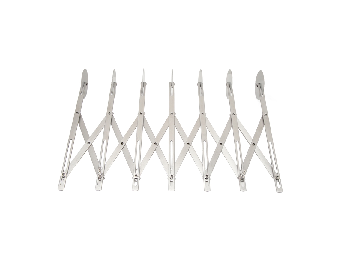 Cortador de masa de acero inoxidable con 7 ruedas ajustables