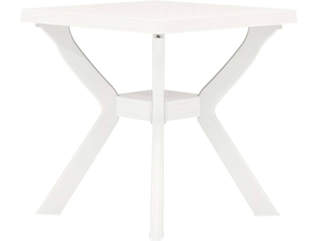 Mesa de jardín VIDAXL Blanco Plástico (70x70x72 cm)