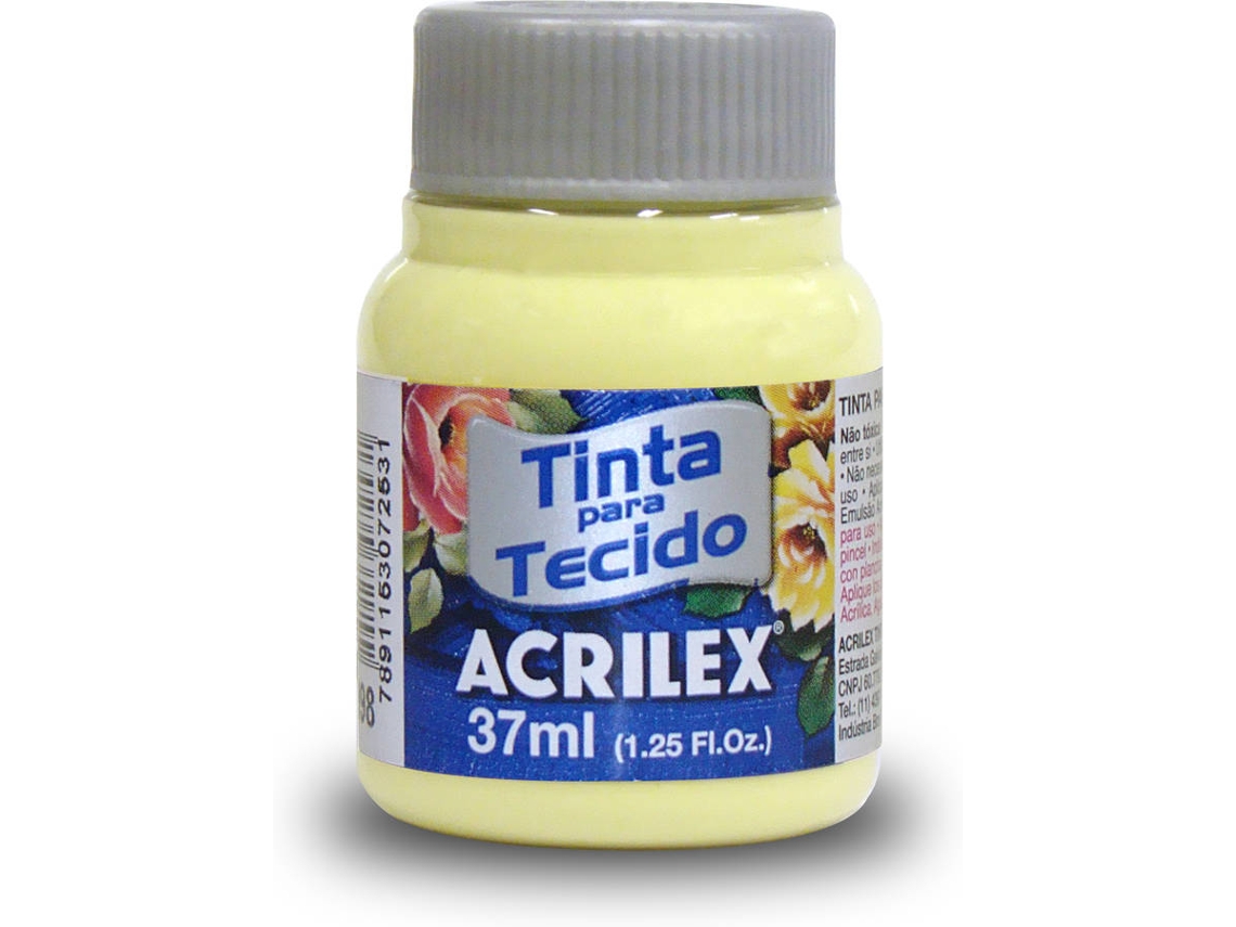 Tinta de Tela Mate Acrilex Amarillo Bebe (04140/808 37ml)