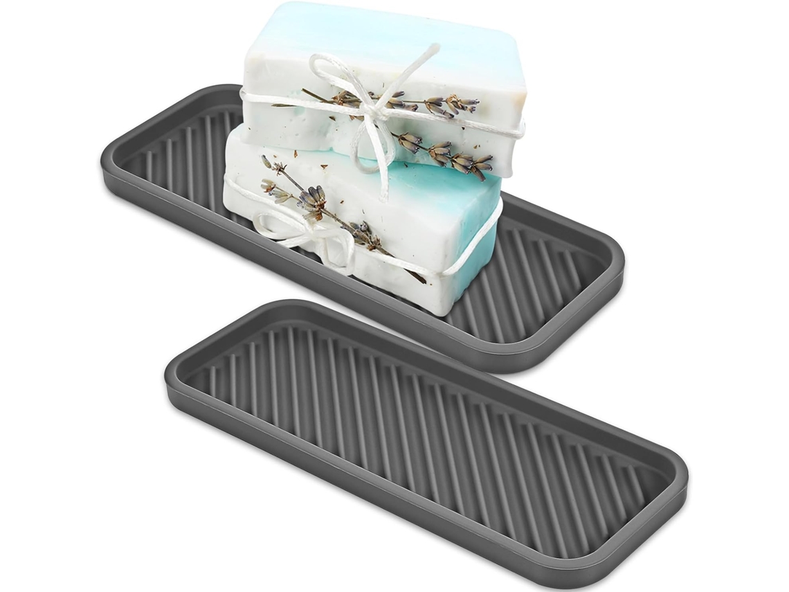 Kit Yarnow De Organizador Para Banheiro, Pia De Cozinha E Porta-esponja, Em Silicone, Com Fácil Drenagem E