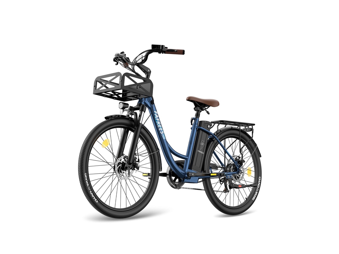 Fafrees F26 Lasting Bicicleta Eléctrica - Motor 250w Batería 36v25ah 26x1.95 Pulgadas Ruedas Frenos Disco Mecánicos - Azul