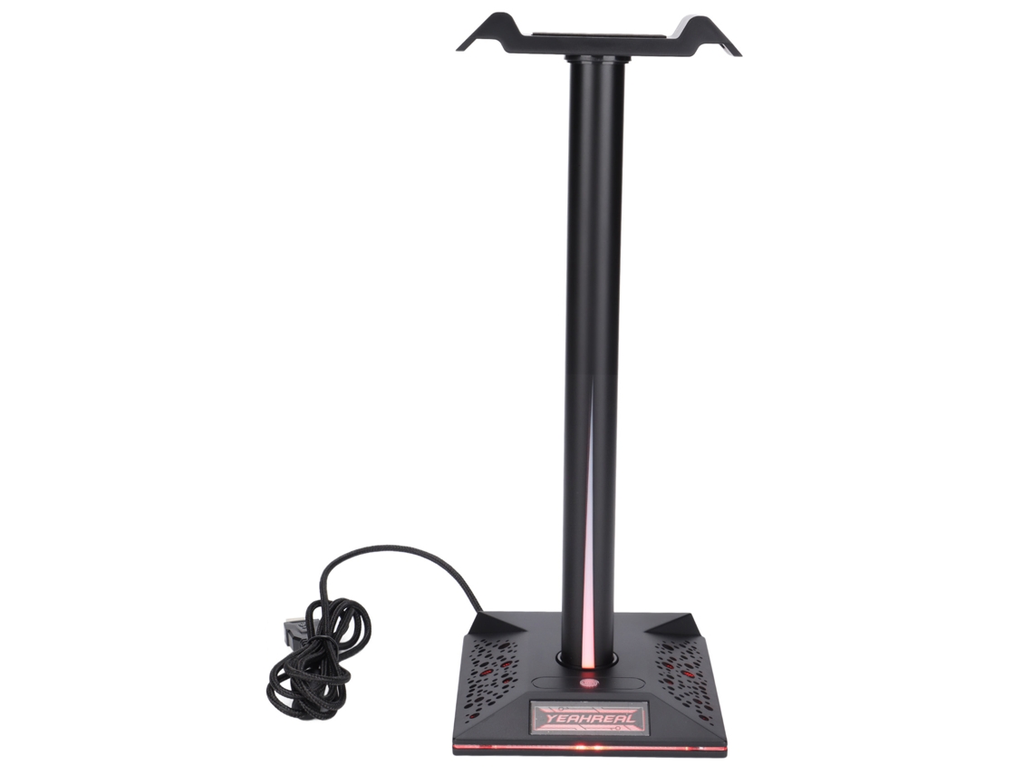 Soporte Para Auriculares Gaming Rgb Con 2 Puertos Usb Y Entrada Auxiliar De 3,5 Mm Para Uso En Escritorio.