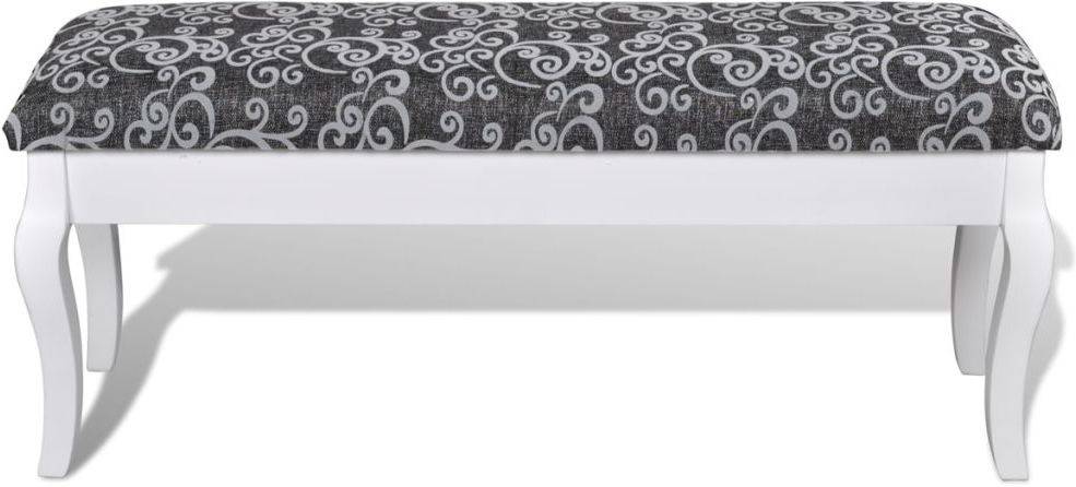 Acolchada Hocker Para tocador de 2 asientos negro 110 cm vidaxl 110cm 110x36x46