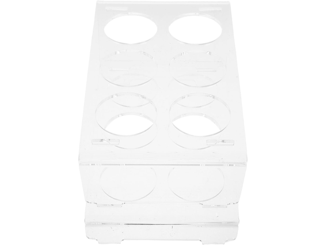 Organizador Huevos Acrílico Transparente Refrigerador Soporte Plegable Doble 12 Cajón Almacenamiento Prueba