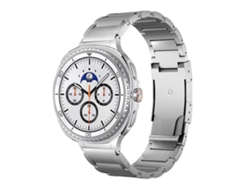 Pulsera para Samsung Galaxy Watch 8 / 8 Classic - Metal con hebilla de carey y tres cuentas integradas