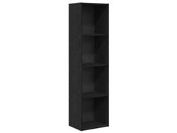 Estante De Libros | Estantería | Librería Roble Negro 40 X 30 X 152 Cm