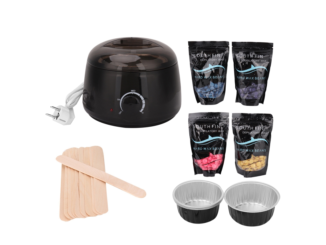 Kit Depilatorio Calefactor De Cera Depilatoria Con Cera Bastones Y Taza De Cera