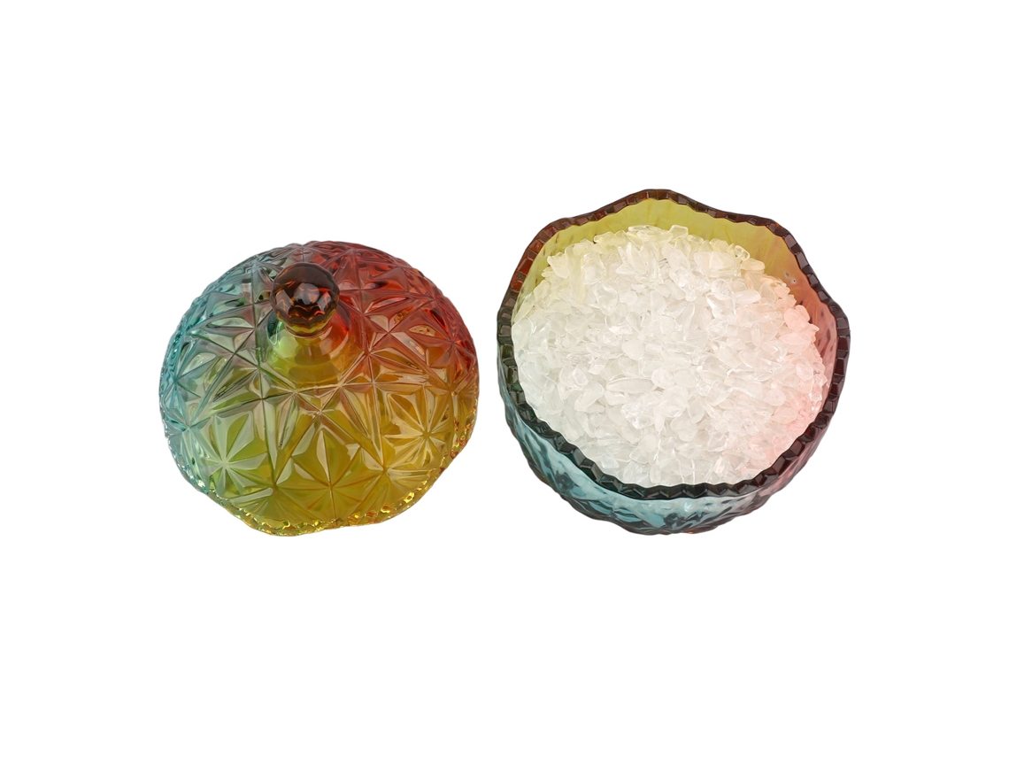 Tarro Desmagnetizante De Cristal Con Tapa Para Dulces, Joyas Y Decoración - Duradero