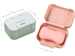 Caja de Almacenamiento Viaje Jabón Tapa Home Holder (11x8x5cm) Kofihety