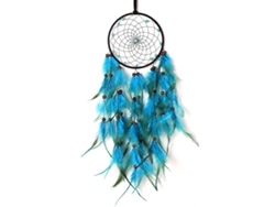 Lámpara colgante atrapasueños Baok-cazador con plumas y campanillas de viento, lámpara decorativa para el hogar de niñas.