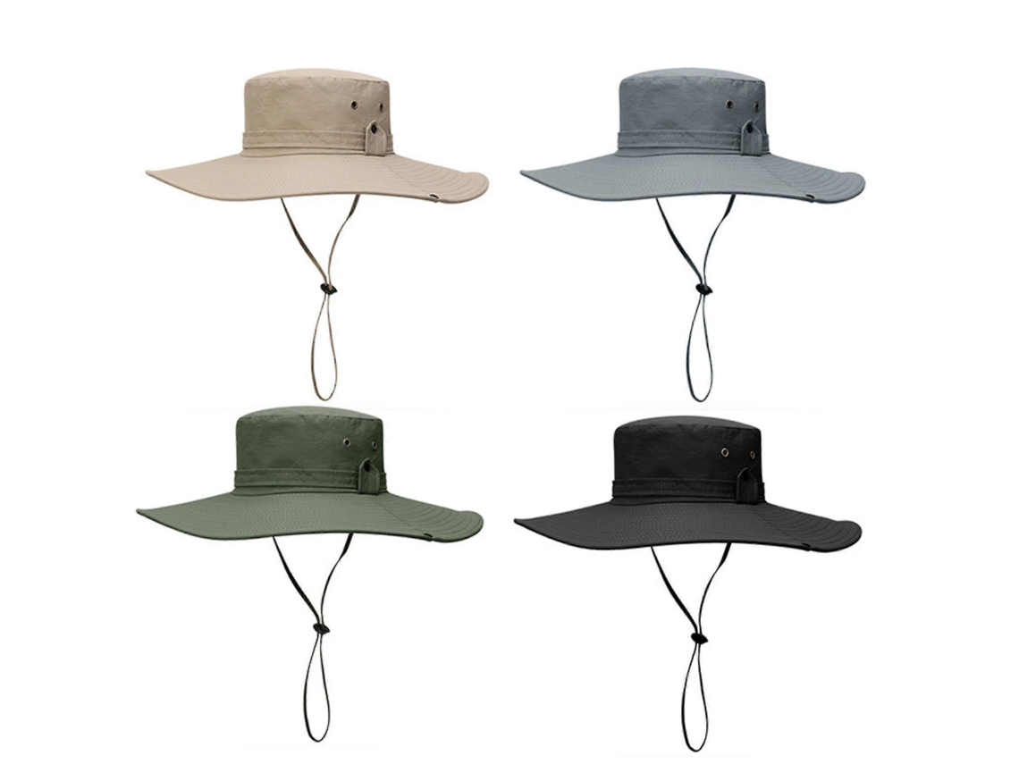 Sombrero tipo Boonie con protección UV para pesca en la selva, senderismo y actividades al aire libre.