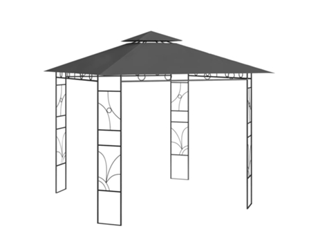 MAISON EXCLUSIVE Cenador gris antracita 3x3x2,7 m 160 g/m²