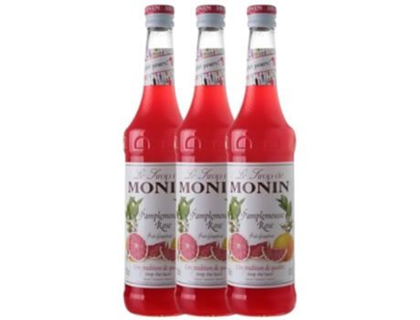 Licor MONIN Schnapp Monin Sirope Pomelo Rosa Pamplemousse Rose Pink Grapefruit (0.7 L - 3 unidades)