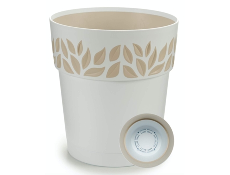 Maceta De Plástico + Bandeja Interior + Plato Maceta Blanco 30 Cm TIENDA EURASIA
